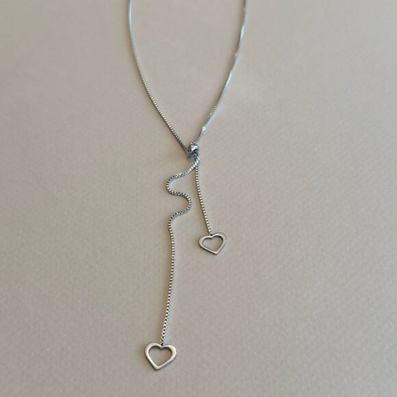 Heart drop Necklace M1231 - Picture 3 of 4